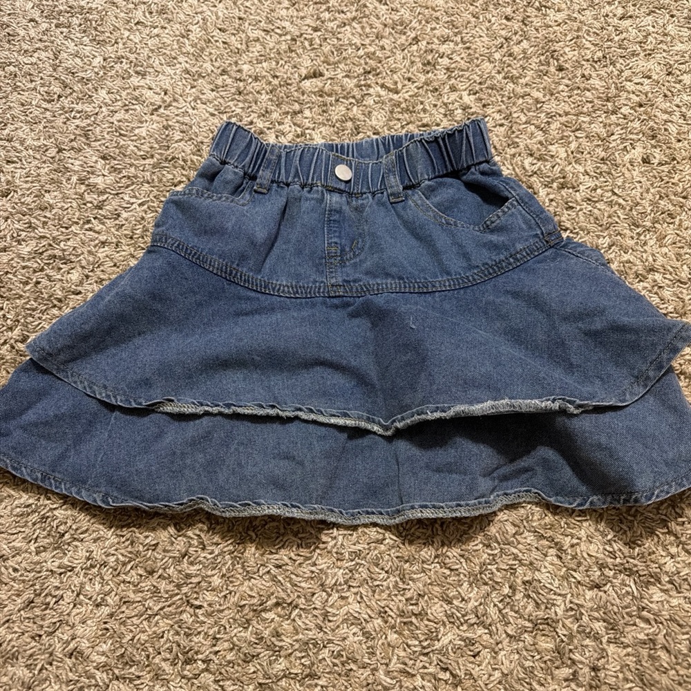 SHEIN Dark Blue Denim Mini Skirt